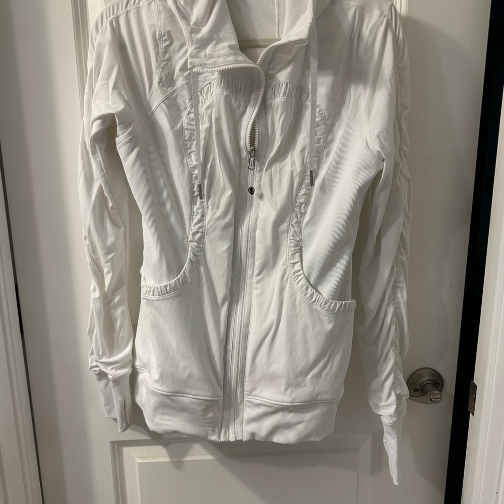 Lululemon Athletica White Utility Jacket Lightweight Casual
